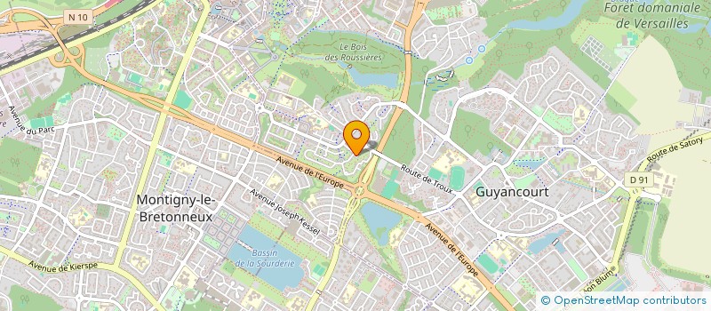 localisation de l'entreprise FITNESS ACADEMY  GUYANCOURT