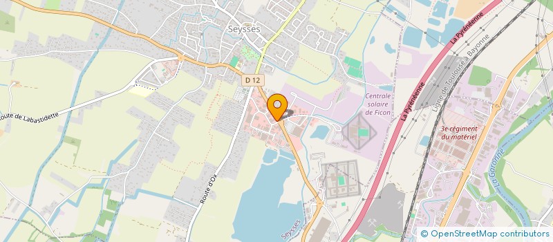 localisation de l'entreprise FITNESS ATTITUDE  SEYSSES