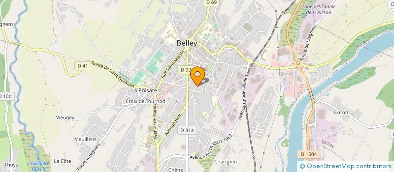 localisation de l'entreprise FITNESS ATTITUDE à BELLEY