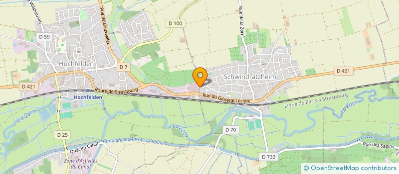 localisation de l'entreprise FITNESS BARBIE  SCHWINDRATZHEIM