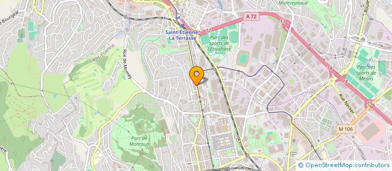 localisation de l'entreprise FITNESS BERGSON  SAINT-ETIENNE