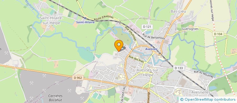 localisation de l'entreprise FITNESS CENTER AVESNOIS  AVESNES-SUR-HELPE