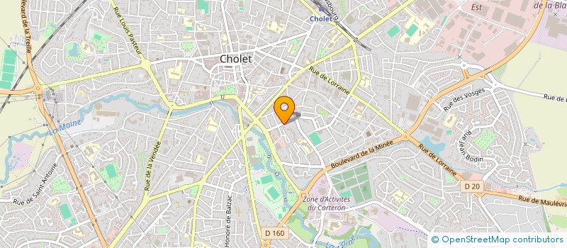 localisation de l'entreprise FITNESS CLUB à CHOLET