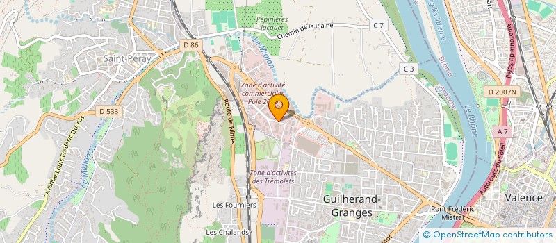 localisation de l'entreprise FITNESS CLUB à SAINT-PERAY