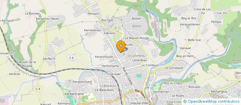 localisation de l'entreprise FITNESS CLUB KEMPERLE à QUIMPERLE