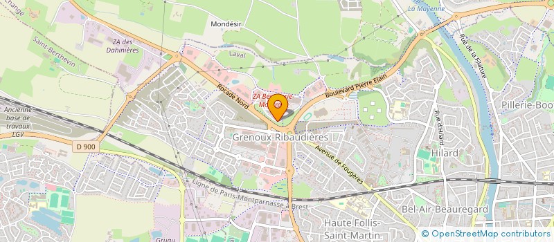 localisation de l'entreprise FITNESS CMY à LAVAL