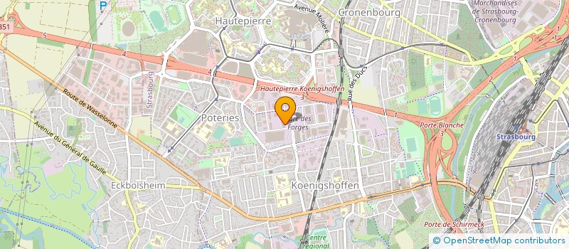 localisation de l'entreprise FITNESS DES FORGES à STRASBOURG