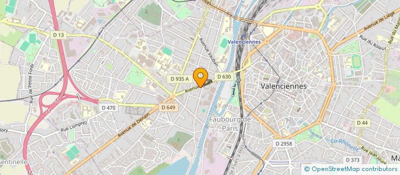 localisation de l'entreprise FITNESS DEVELOPPEMENT à VALENCIENNES