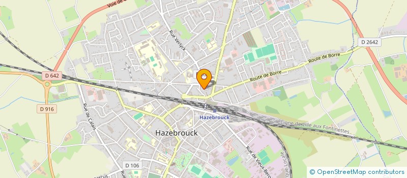 localisation de l'entreprise FITNESS'FORM  HAZEBROUCK