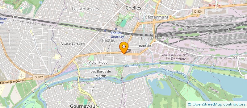 localisation de l'entreprise FITNESS'FORM  CHELLES