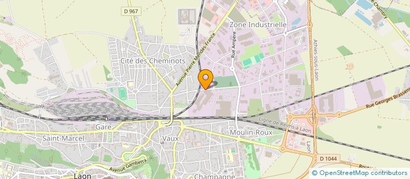 localisation de l'entreprise FITNESS GROUPE à LAON