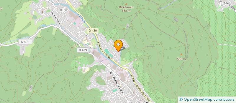 localisation de l'entreprise FITNESS GUEBWILLER  ISSENHEIM