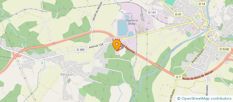 localisation de l'entreprise FITNESS LANDES  BEGAAR