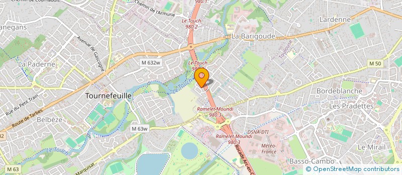 localisation de l'entreprise FITNESS LARDENNE  TOURNEFEUILLE