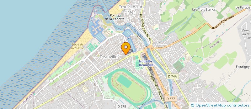 localisation de l'entreprise FITNESS LIFE  DEAUVILLE