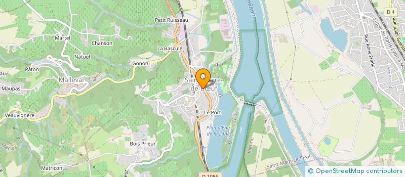 localisation de l'entreprise FITNESS LOISIRS  SAINT-PIERRE-DE-BUF