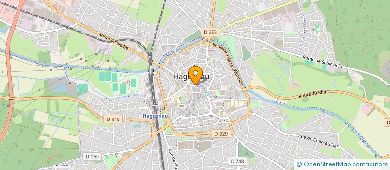 localisation de l'entreprise FITNESS MADAME à HAGUENAU