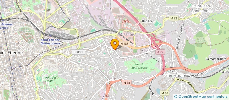 localisation de l'entreprise FITNESS MONTHIEU  SAINT-ETIENNE