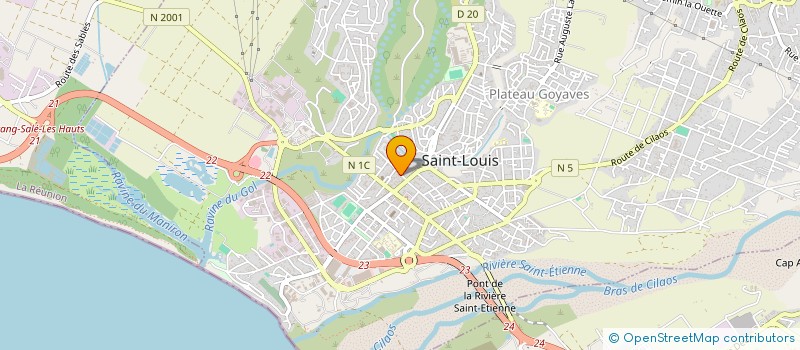 localisation de l'entreprise FITNESS PARADISE à SAINT-LOUIS