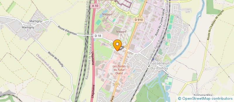 localisation de l'entreprise FITNESS POITIERS NORD  CHASSENEUIL-DU-POITOU