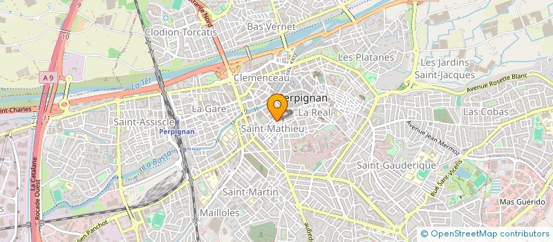 localisation de l'entreprise FITNESS POUR TOUS à PERPIGNAN