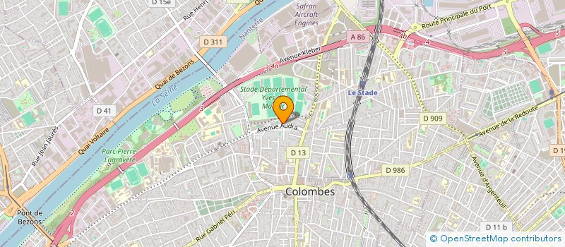 localisation de l'entreprise FITNESS - SELF DEFENSE DE COLOMBES  COLOMBES