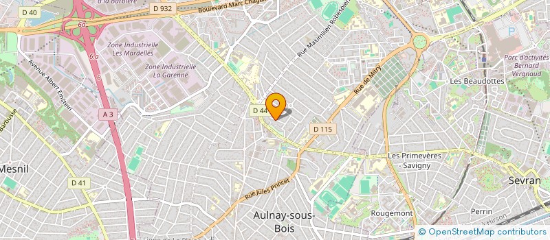 localisation de l'entreprise FITNESS SERVICES  AULNAY-SOUS-BOIS