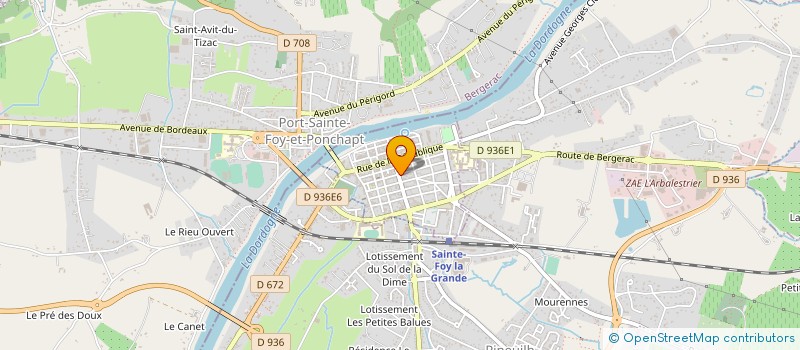 localisation de l'entreprise FITNESS STORE  SAINTE-FOY-LA-GRANDE