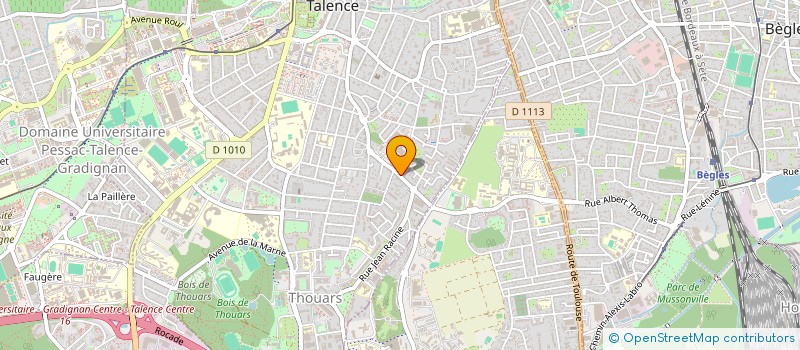 localisation de l'entreprise FITNESS TALENCE  TALENCE