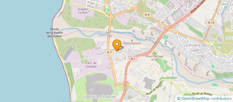 localisation de l'entreprise FITNESS TRAINING SAINT PAUL SARL à SAINT-PAUL
