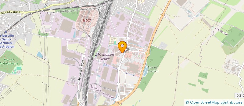 localisation de l'entreprise FITNESSMOV'CORP  BRETIGNY-SUR-ORGE