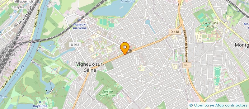 localisation de l'entreprise FITNESSZONE BASSEL MARDINLI -SELAS  VIGNEUX-SUR-SEINE