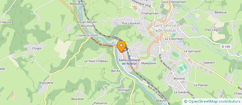localisation de l'entreprise FITNIK à SAINT-LEONARD-DE-NOBLAT