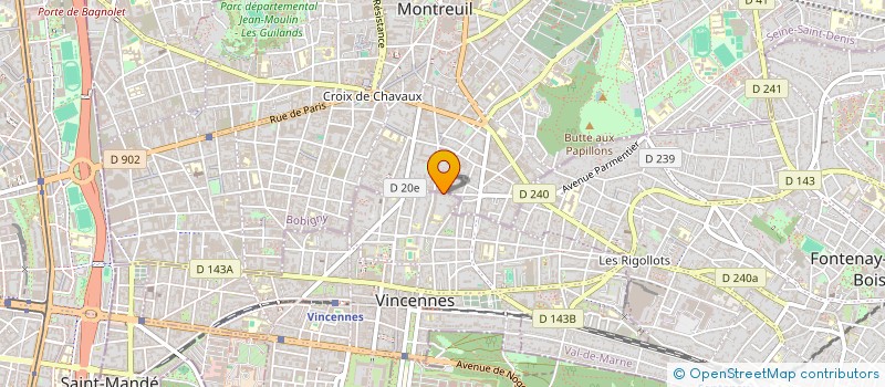 localisation de l'entreprise FITOU à VINCENNES