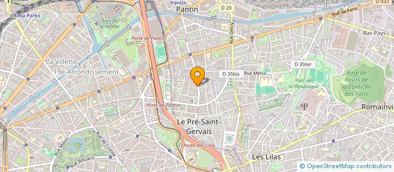 localisation de l'entreprise FITOUSSI & CO à LE PRE-SAINT-GERVAIS