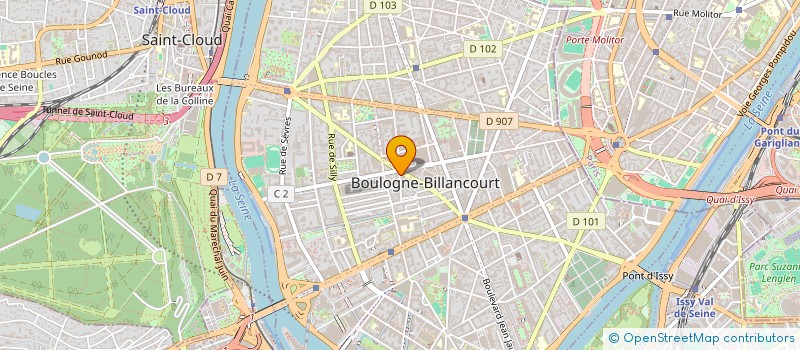 localisation de l'entreprise FITOUSSI FUGIER à BOULOGNE-BILLANCOURT
