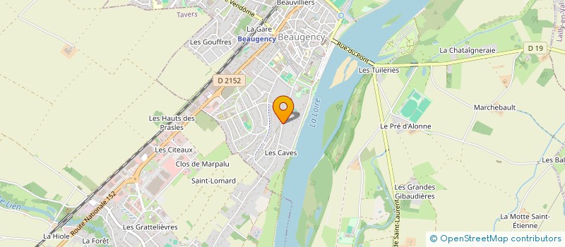 localisation de l'entreprise FITSET à BEAUGENCY
