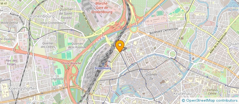 localisation de l'entreprise FITZGERALD  STRASBOURG