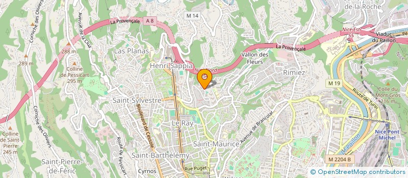localisation de l'entreprise FIUME à NICE