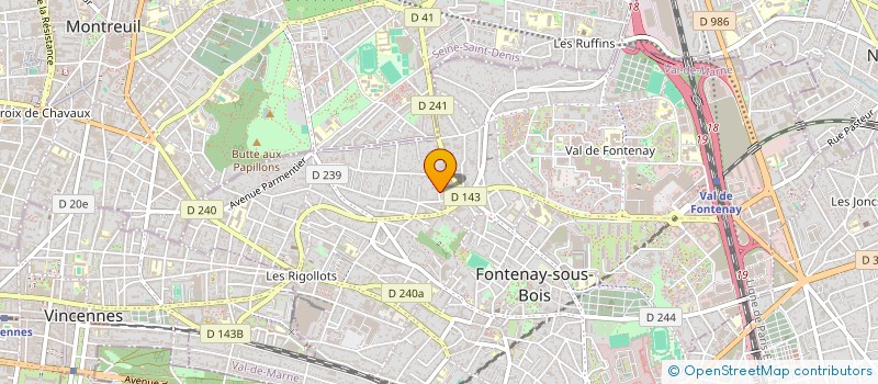 localisation de l'entreprise FIVALE à FONTENAY-SOUS-BOIS