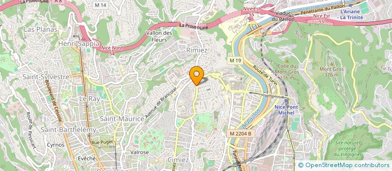 localisation de l'entreprise FIVAZUR à NICE
