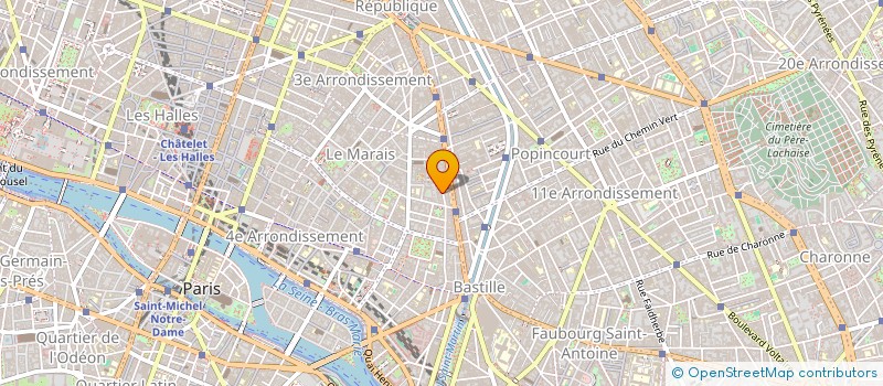 localisation de l'entreprise FIVE 0 FIVE COMMUNICATION  PARIS