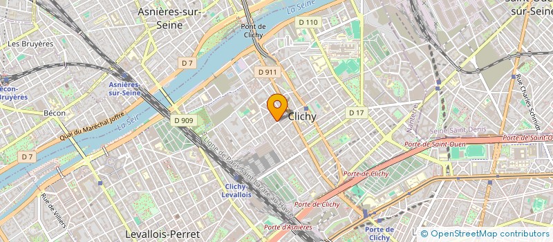 localisation de l'entreprise FIVE à CLICHY
