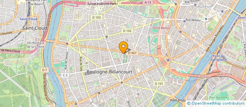 localisation de l'entreprise FIVE  BOULOGNE-BILLANCOURT