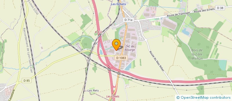 localisation de l'entreprise FIVE BX  MIRIBEL