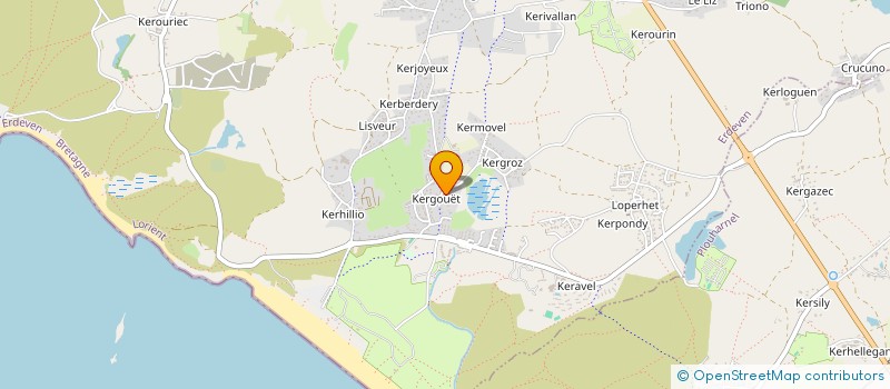 localisation de l'entreprise FIVE CLUB  ERDEVEN