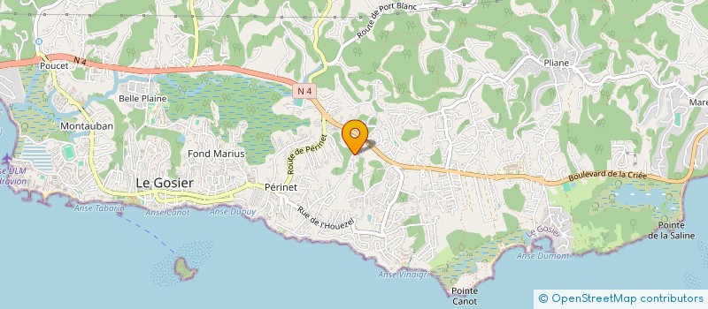 localisation de l'entreprise FIVE&CO  LE GOSIER