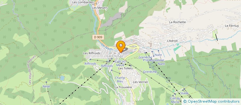 localisation de l'entreprise FIVE CONSULTING & TRADING à LA CLUSAZ