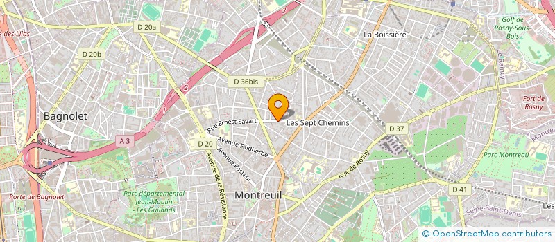 localisation de l'entreprise FIVE DISTRIBUTION à MONTREUIL