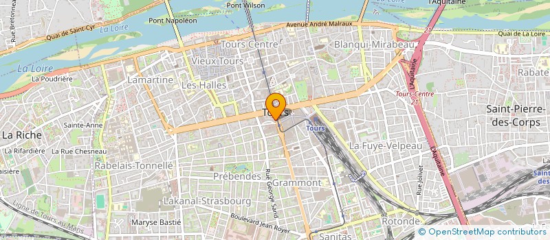 localisation de l'entreprise FIVE FIVE à TOURS